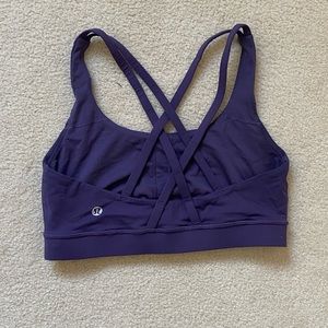 Purple Lululemon sports bra